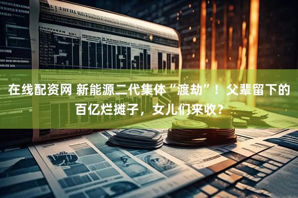 在线配资网 新能源二代集体“渡劫”！父辈留下的百亿烂摊子，女儿们来收？